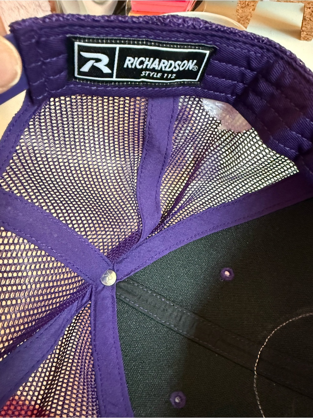 Richardson Purple 'Sleep When You're Dead' Trucker Hat - Picture 5 of 5